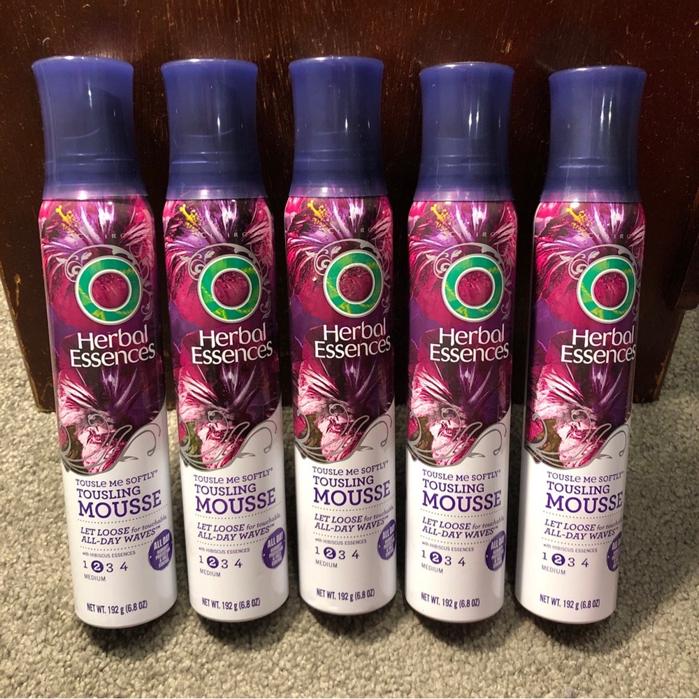 X5 Herbal Essences Tousle Me Softly Tousling Mousse #2 Medium Hold 6.8oz